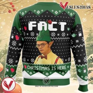 Fact Christmas Is Here The Office Ugly Christmas Sweater, Unique Christmas Gift For Fans - Vesles2014S 1