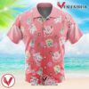 Fairy Type Pattern Pokemon Hawaiian Button Up Shirt, Perfect Gifts For Anime Lovers - Vesles2014S