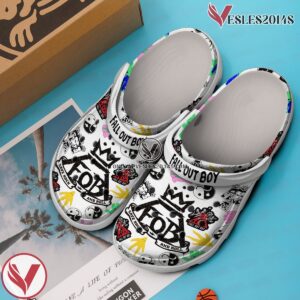 Fall Out Boy Music Crocs Crocband Clogs Shoes, Unique Gifts For Fans Style 1 - Vesles2014S 2