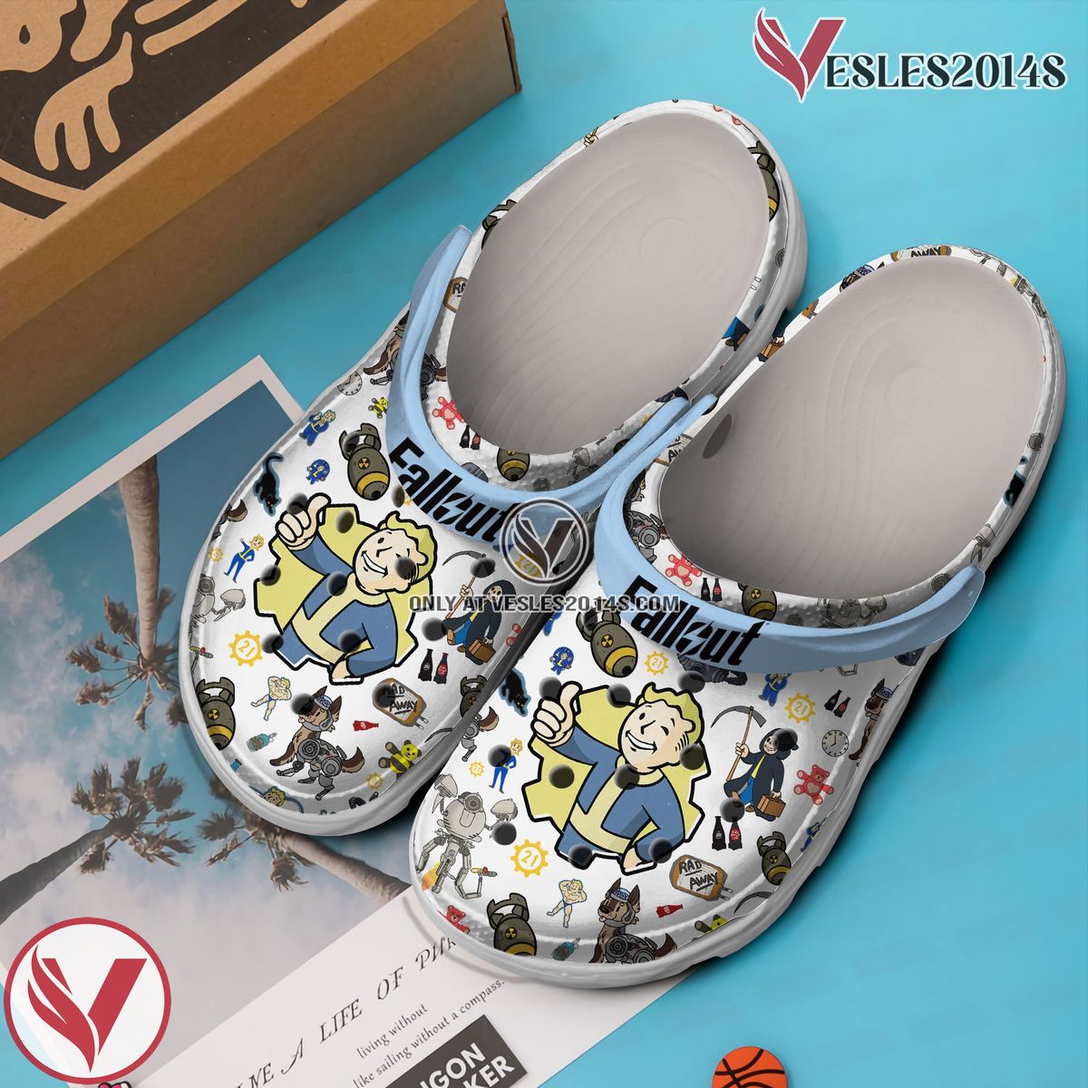 Fallout Game Crocs Crocband Clogs Shoes Comfortable For Men Women and Kids Style 3, Unique Gift From Vesles2014S 3