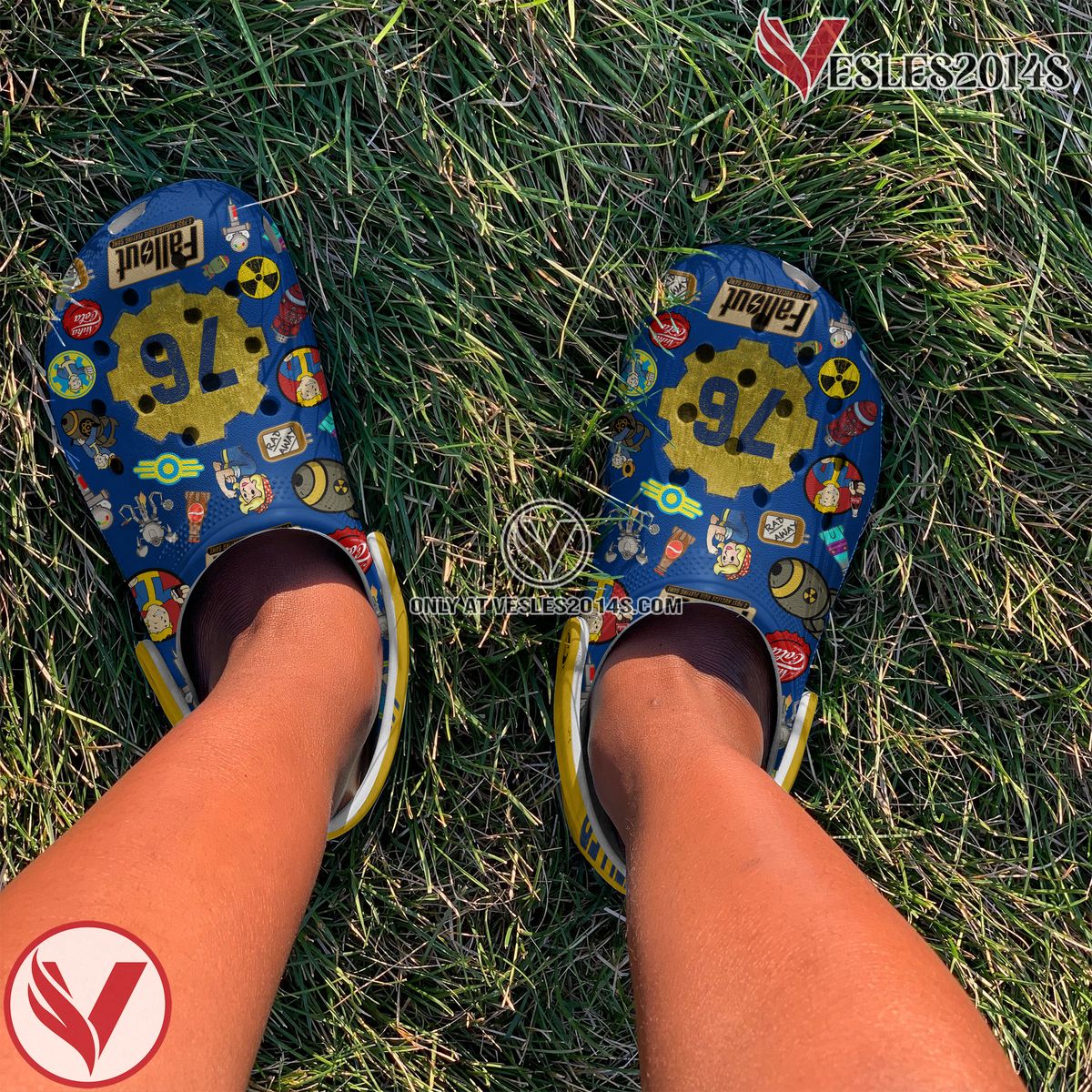 Fallout Shelter Game Crocs Crocband Clogs Shoes Comfortable For Men Women and Kids Style 1, Unique Gift From Vesles2014S 4