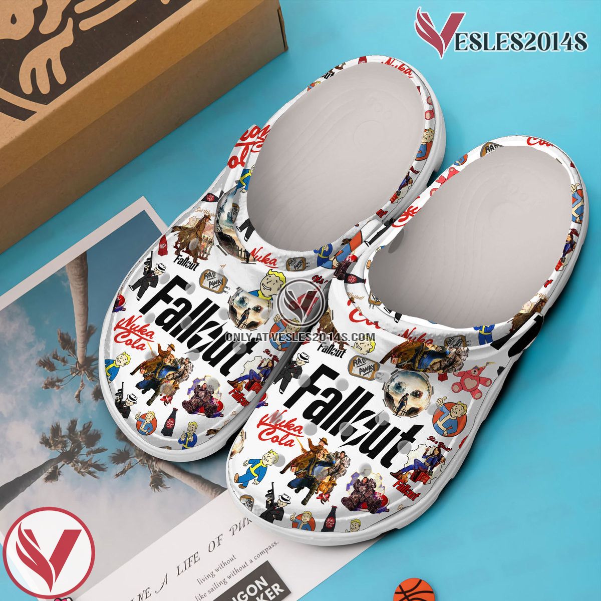Fallout Shelter Game Crocs Crocband Clogs Shoes Comfortable For Men Women and Kids Style 11, Unique Gift From Vesles2014S 2