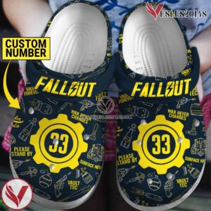Fallout Shelter Game Crocs Crocband Clogs Shoes Comfortable For Men Women and Kids Style 14, Unique Gift From  Vesles2014S