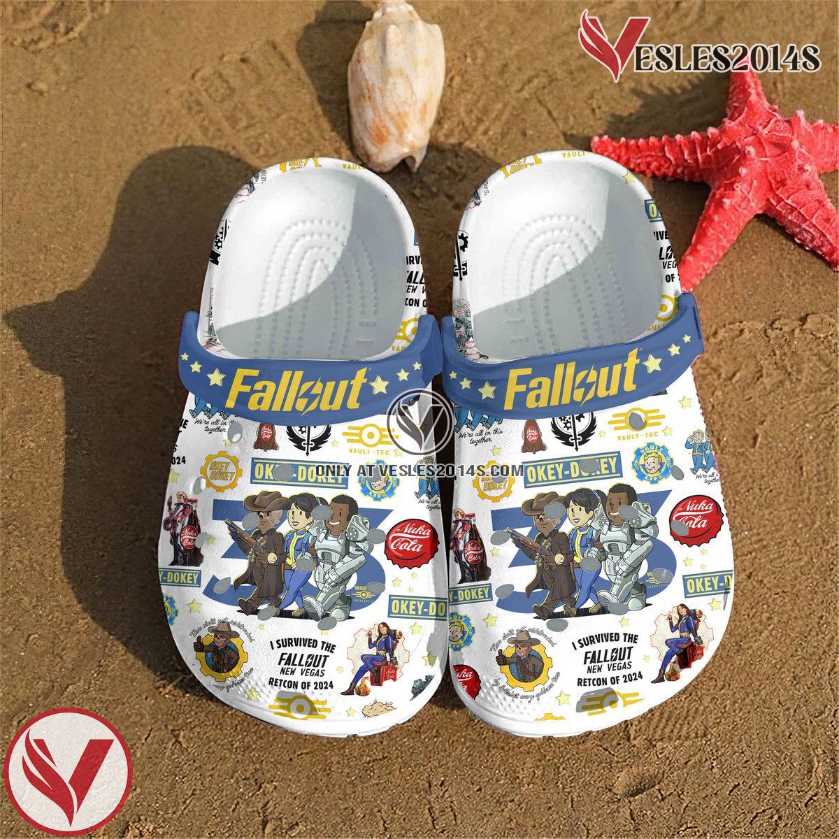Fallout Shelter Game Crocs Crocband Clogs Shoes Comfortable For Men Women and Kids Style 18, Unique Gift From Vesles2014S 4