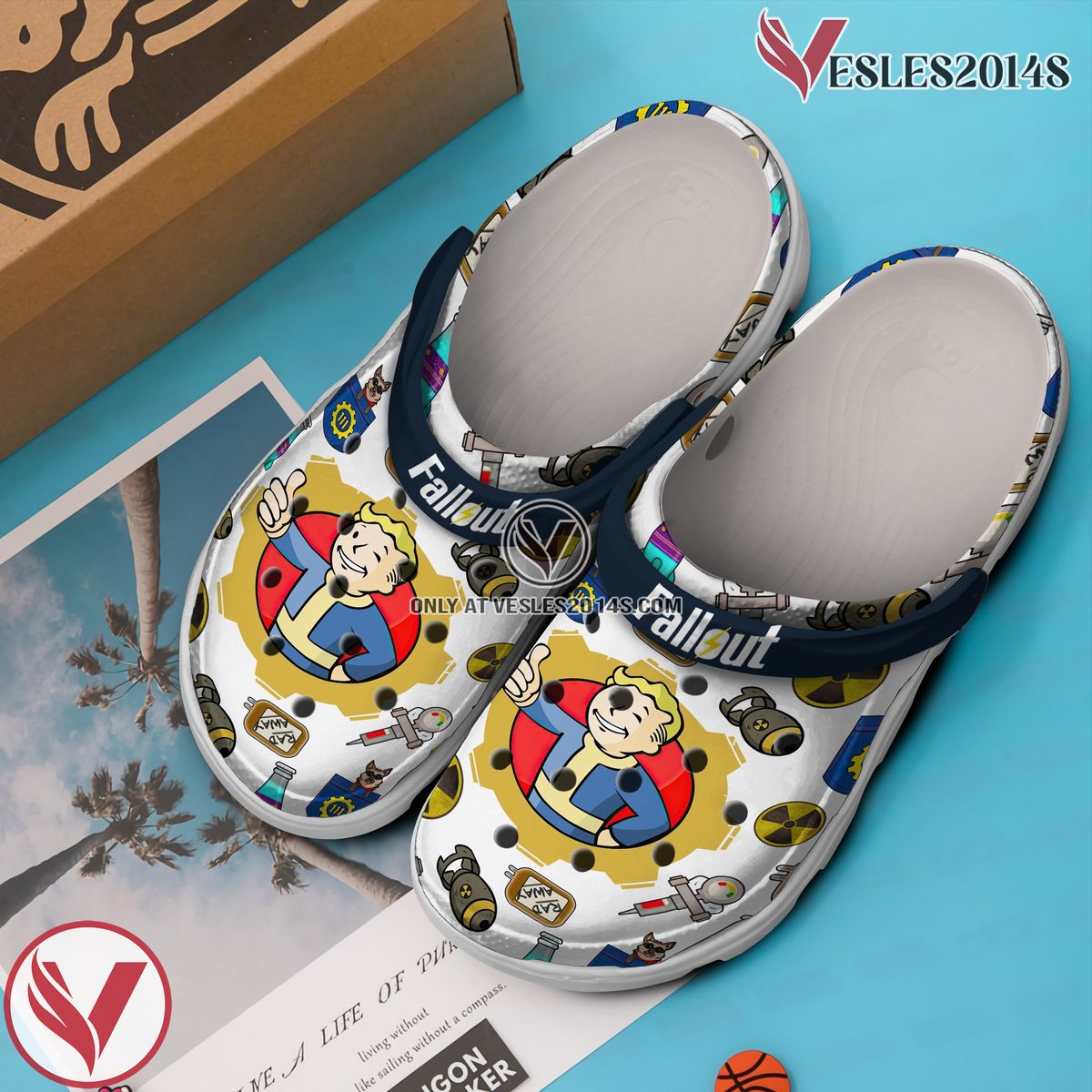 Fallout Shelter Game Crocs Crocband Clogs Shoes Comfortable For Men Women and Kids Style 3, Unique Gift From Vesles2014S 3