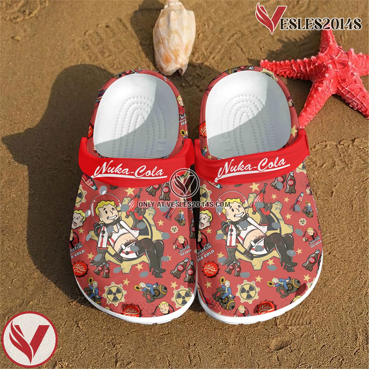 Fallout Shelter Game Crocs Crocband Clogs Shoes Comfortable For Men Women and Kids Style 4, Unique Gift From Vesles2014S 4