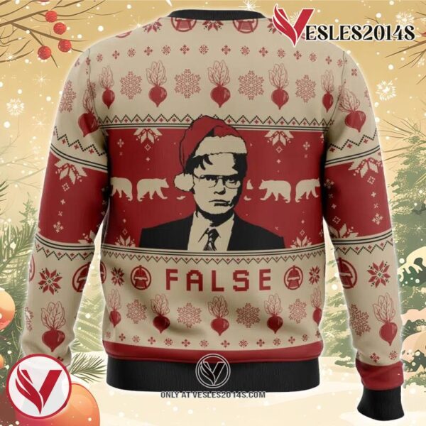 False The Office Ugly Christmas Sweater, Unique Christmas Gift For Fans - Vesles2014S 1