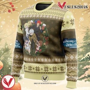 Familia Myth DanMachi Ugly Christmas Sweater, Unique Christmas Gift For Fans - Vesles2014S 1