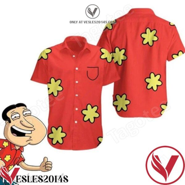 Family Guy Glenn Quagmire Summer Hawaiian Shirt And Short, Unique Gifts For Friends - Vesles2014S 1