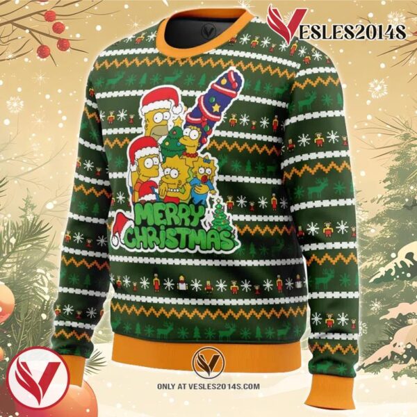 Family Tradition The Simpsons Ugly Christmas Sweater, Unique Christmas Gift For Fans - Vesles2014S 1