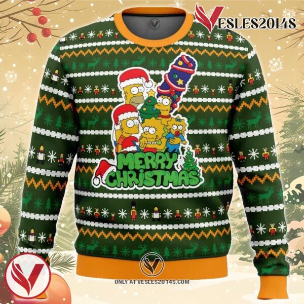 Family Tradition The Simpsons Ugly Christmas Sweater, Unique Christmas Gift For Fans - Vesles2014S
