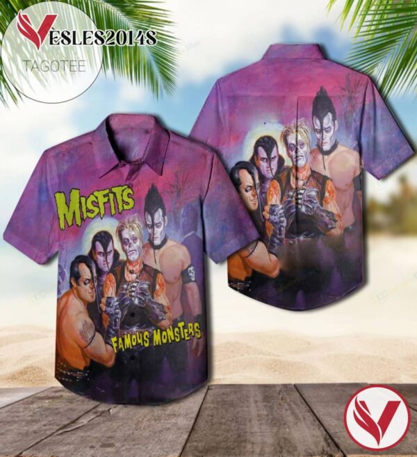 Famous Monsters Studio Album By Misfits Hawaiian Shirt, Best Gift For Music Lovers Vesles2014S