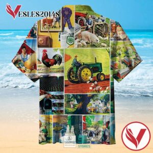 Farmland Collage Casual Hawaiian Shirt, Best Gifts For Summer Vesles2014S 2