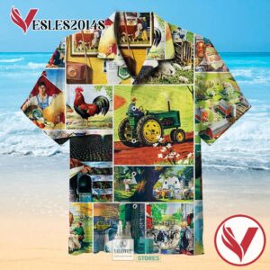 Farmland Collage Casual Hawaiian Shirt, Best Gifts For Summer Vesles2014S 3