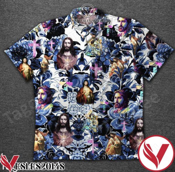 Father’s Day Jesus And Children Hawaiian Shirt, Unique Gifts For Friends - Vesles2014S 1