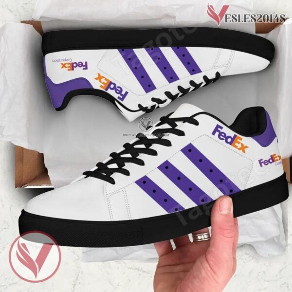 FedEx Corporation Logo Print Stan Smith Shoes, Unique Sneaker For Fans - Vesles2014s 1