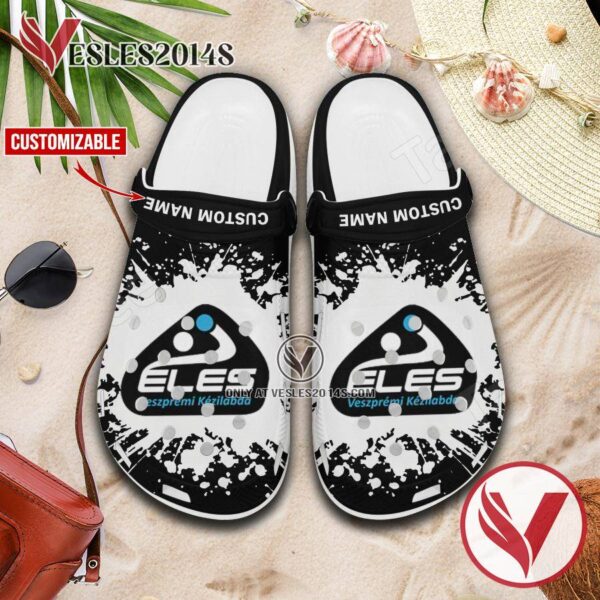 Fejer B.A.L-Veszprem Handball Logo Custom Crocs, Unique Footwear For Fans - Vesles2014S 1