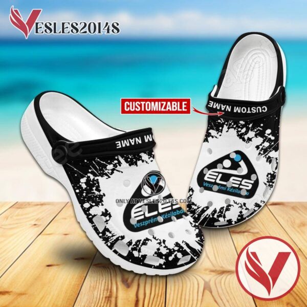 Fejer B.A.L-Veszprem Handball Logo Custom Crocs, Unique Footwear For Fans - Vesles2014S