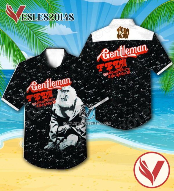 Fela Kuti And Afrika 70 Gentleman Album Cover Hawaiian Shirt, Unique Gifts For Music Lovers - Vesles2014S