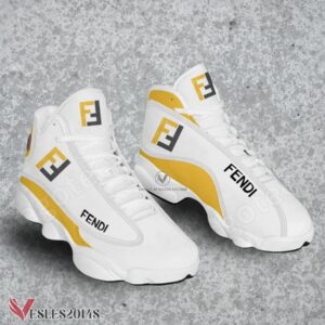 Fendi Logo Air Jordan 13 Shoes, Best Sneaker Gifts For Fans - Vesles2014s