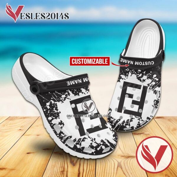 Fendi Logo Crocs Shoes For Men And Women, Unique Clogs Shoes For Fans - Vesles2014S