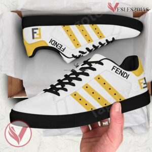 Fendi Logo Print Stan Smith Shoes, Unique Sneaker For Fans - Vesles2014s 1