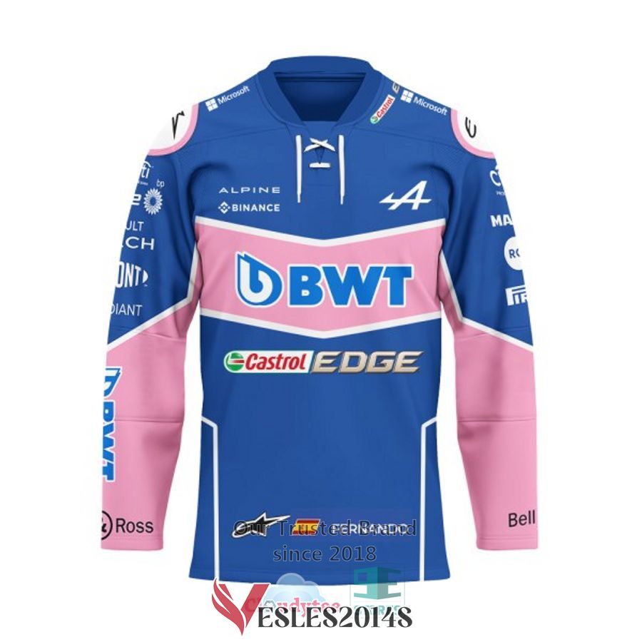 Fernando Alonso Alpine F1 Team BWT Hockey Jersey, Trending Gifts For Fans - Vesles2014s 1