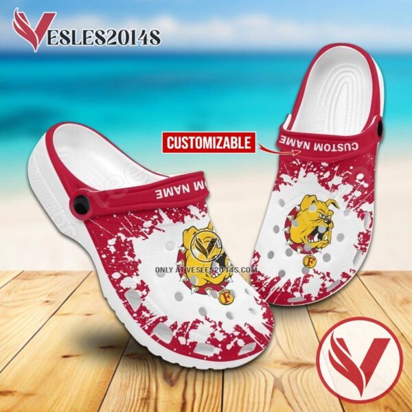 Ferris State Bulldogs Logo Crocs Shoes For Men And Women, Unique Clogs Shoes For Fans - Vesles2014S