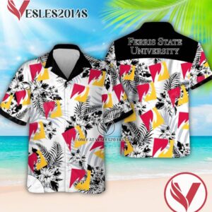 Ferris State University Logo Hawaiian Shirt, Perfect Gifts Idea In Holiday - Vesles2014S 1