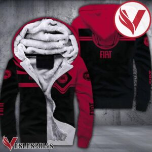 Fiat 3D Fleece Hoodie, Unique Gifts For Car Lovers - Vesles2014S 1