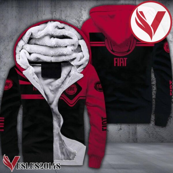 Fiat 3D Fleece Hoodie, Unique Gifts For Car Lovers - Vesles2014S 1