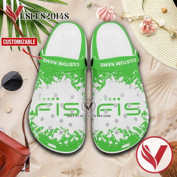 Fidelity National Information Services Logo Crocs Shoes For Men And Women, Unique Clogs Shoes For Fans - Vesles2014S 1