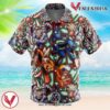 Fighting Type Pokemon Pokemon Hawaiian Button Up Shirt, Perfect Gifts For Anime Lovers - Vesles2014S