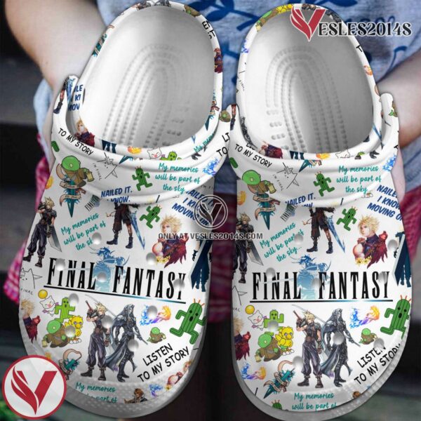 Final Fantasy Games Crocs Crocband Clogs Shoes Comfortable For Men Women and Kids Style 1, Unique Gift From  Vesles2014S