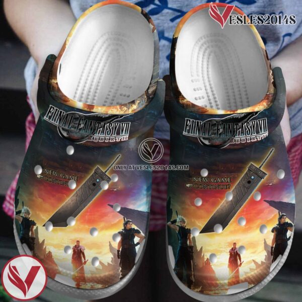 Final Fantasy VII Rebirth Game Crocs Crocband Clogs Shoes Comfortable For Men Women and Kids Style 3, Unique Gift From  Vesles2014S