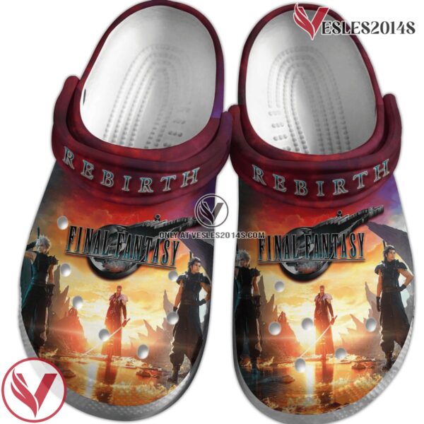 Final Fantasy VII Rebirth Movie Crocs Crocband Clogs Shoes Comfortable For Men Women and Kids Style 3 - Vesles2014S 2
