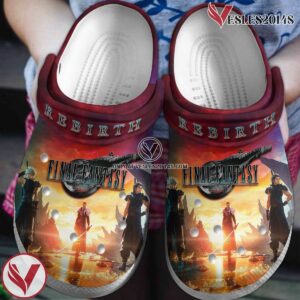 Final Fantasy VII Rebirth Movie Crocs Crocband Clogs Shoes Comfortable For Men Women and Kids Style 3 - Vesles2014S