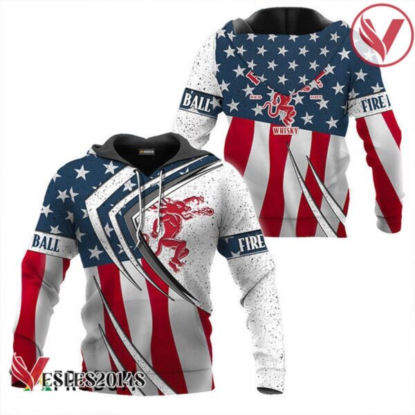 Fireball Whisky Fourth Of July Esports Hoodie & Zip Hoodie - Vesles2014S