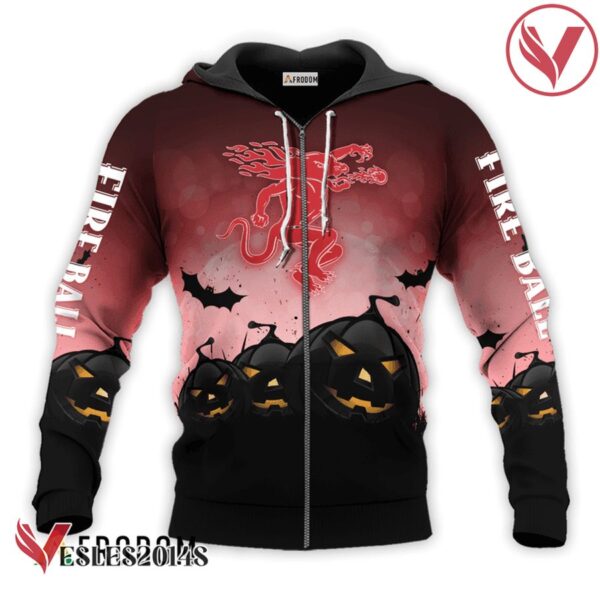 Fireball Whisky Halloween Night Pumpkin Hoodie & Zip Hoodie - Vesles2014S 2