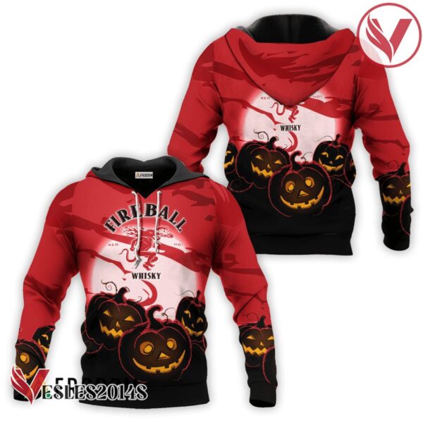 Fireball Whisky Halloween Night Pumpkin Hoodie & Zip Hoodie - Vesles2014S 4