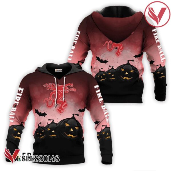 Fireball Whisky Halloween Night Pumpkin Hoodie & Zip Hoodie - Vesles2014S