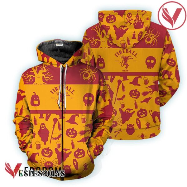 Fireball Whisky Halloween Patterns Hoodie & Zip Hoodie - Vesles2014S 1