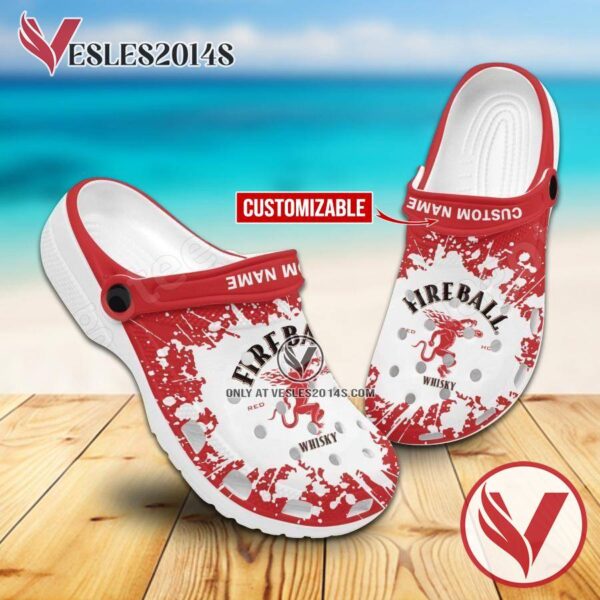 Fireball Whisky Logo Crocs Shoes For Men And Women, Unique Clogs Shoes For Fans - Vesles2014S