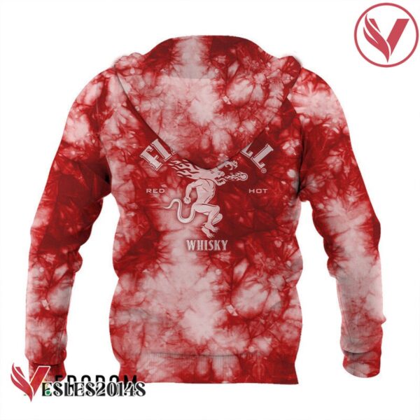 Fireball Whisky Red Tie-dye Hoodie & Zip Hoodie - Vesles2014S 3