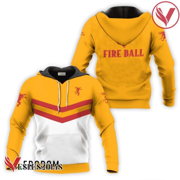 Fireball Whisky Yellow Tennis Hoodie & Zip Hoodie - Vesles2014S