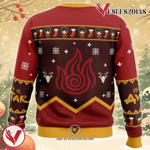 Firebenders Fire Nation Avatar Ugly Christmas Sweater, Unique Christmas Gift For Fans - Vesles2014S 1