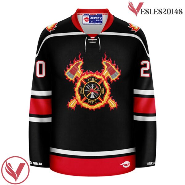 Firefighter - Maltese Axe Pop Culture Hockey Jersey - Vesles2014S 2