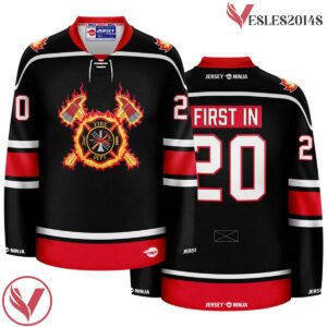 Firefighter - Maltese Axe Pop Culture Hockey Jersey - Vesles2014S