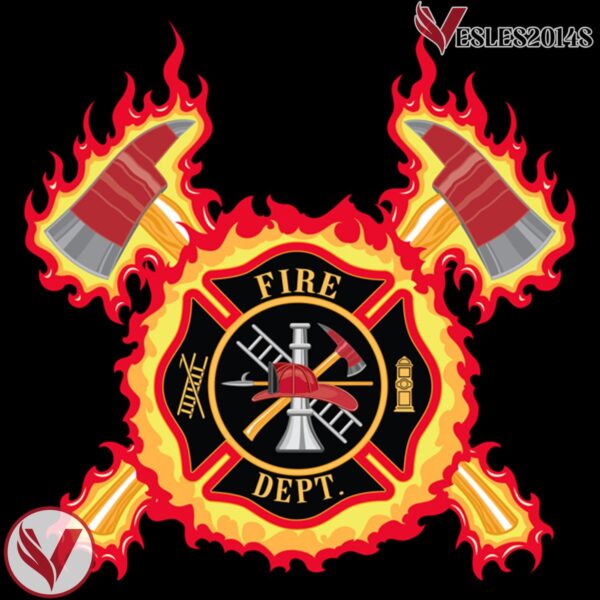 Firefighter - Maltese Axe Pop Culture Hockey Jersey - Vesles2014S 4