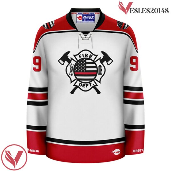 Firefighter - Thin Red LIne Pop Culture Hockey Jersey - Vesles2014S 2